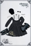 Thalia's Mass Night- Lolita Stripe OP Dress -Pre-order  Closed