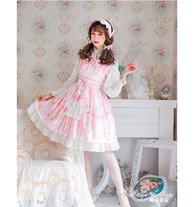 Magic Tea Party ~Swan Lake~ Classic Lolita OP/JSK-Ready Made