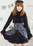 Cotton Rococo Vintage Style Ruffles Blouse - Black XL  Limited-time In Stock