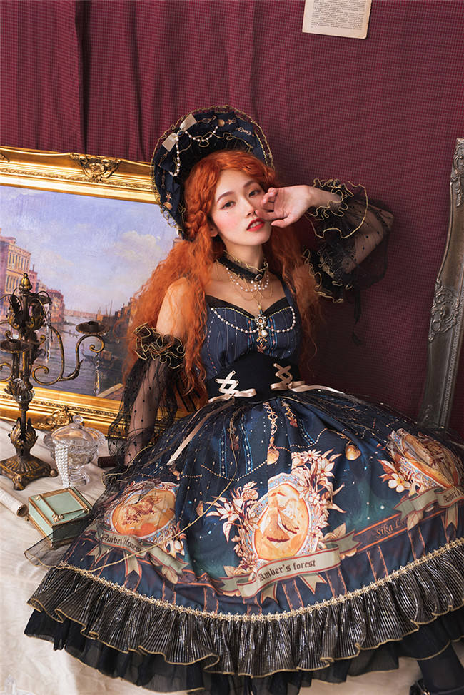 SIKA Lolita ~Glaeser Forest Lolita JSK/OP-White OP M in Stock