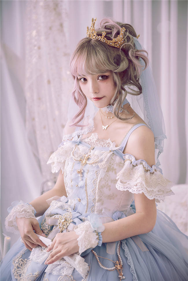 Flower Feast In Spring~ Elegant Lolita JSK Bridal Design -out