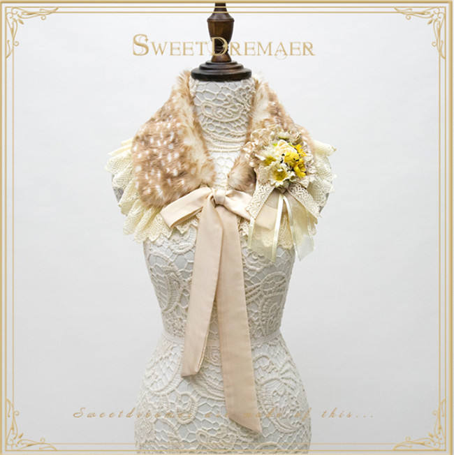 Christmas Deer Theme Fur Collar