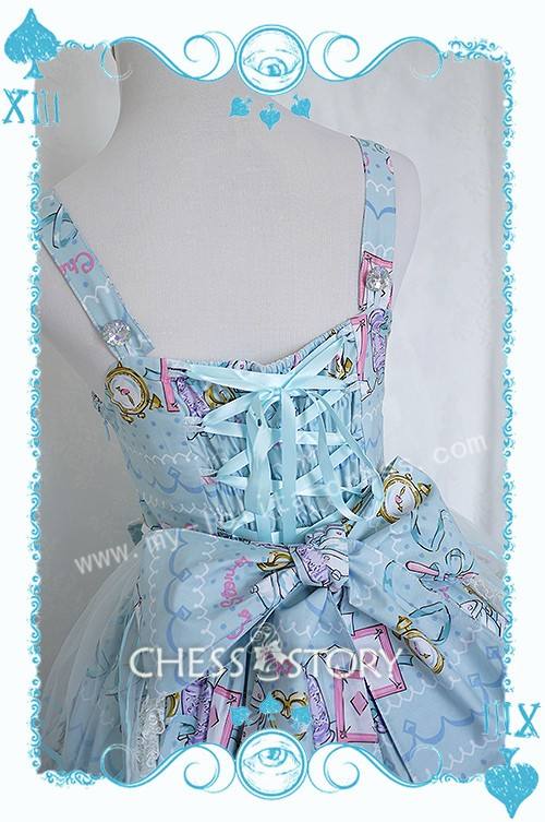 Chess Story Alice's Mad Tea Party Sweet Lolita Jumper Dress