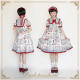 Antique Tea Party ~Sweet Printed Lolita OP -Pre-order