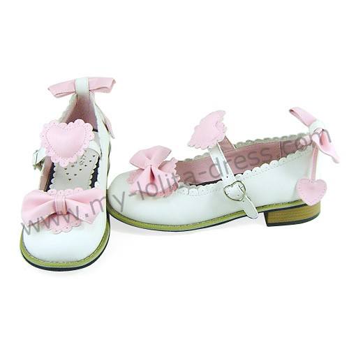 Bows Hearts Girls Lolita Shoes