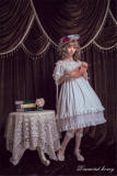 Miss Frey~  Vintage Elegant Chiffon Lolita OP Dress Mid-length Version -out