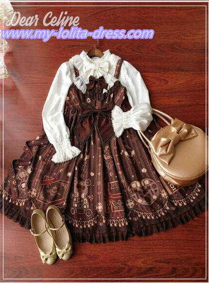 Valentine's Chocolate~ Sweet Lolita OP/JSK -Ready Made