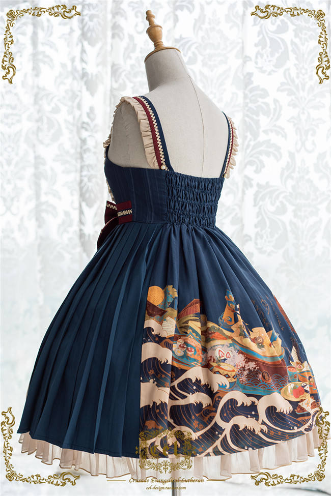 CEL Lolita ~Kaiseki Island Lolita JSK Slight High Waist -Ready Made