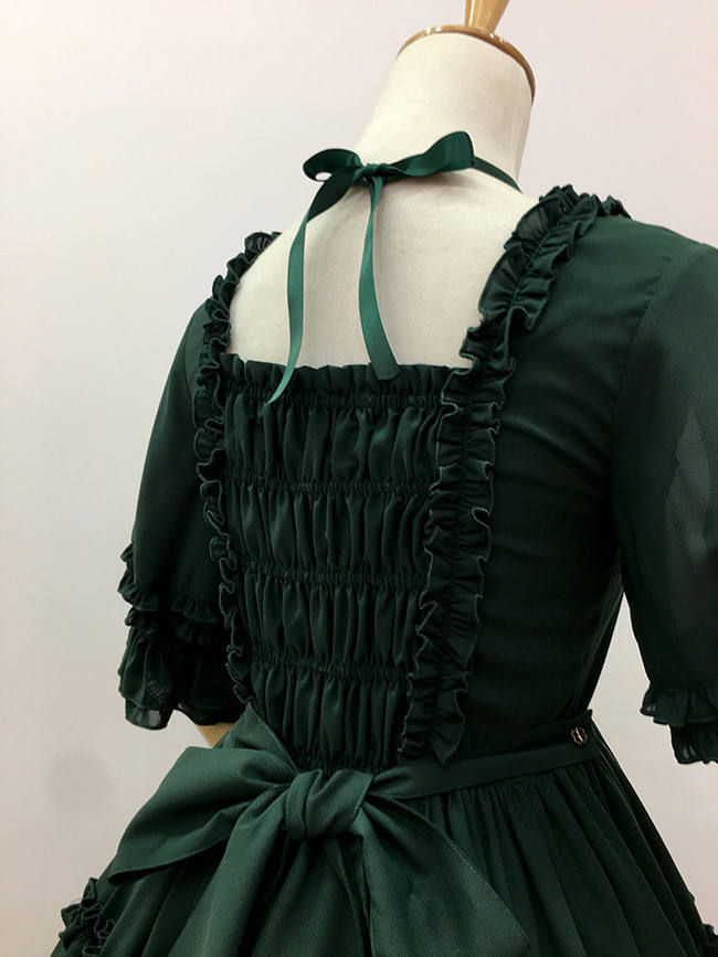 Little Dipper Tasya~ Chiffon Lolita Med-length OP Dress -Ready Made