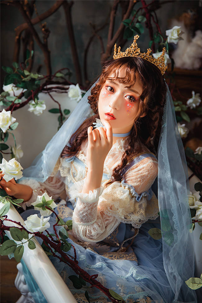 Flower Feast In Spring~ Elegant Lolita JSK Bridal Design -out