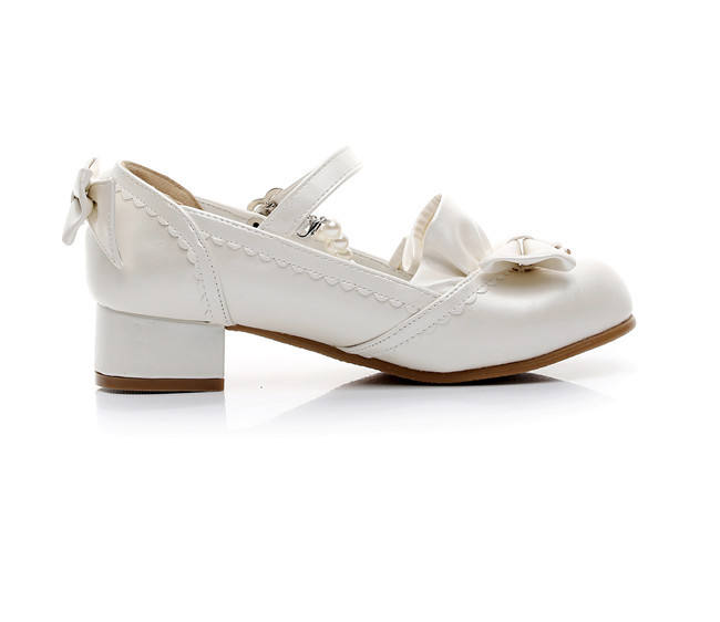 Cinderella~ Sweet Bow Beadchain Lolita Shoes
