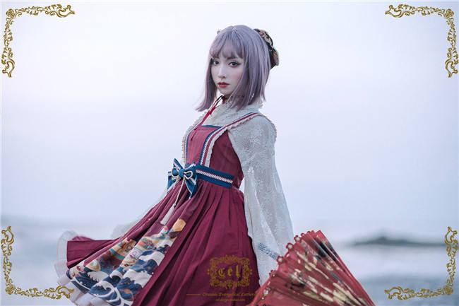 CEL Lolita ~Kaiseki Island Lolita JSK Slight High Waist -Ready Made