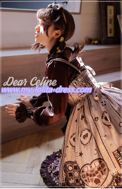 Valentine's Chocolate~ Sweet Lolita OP/JSK -Ready Made