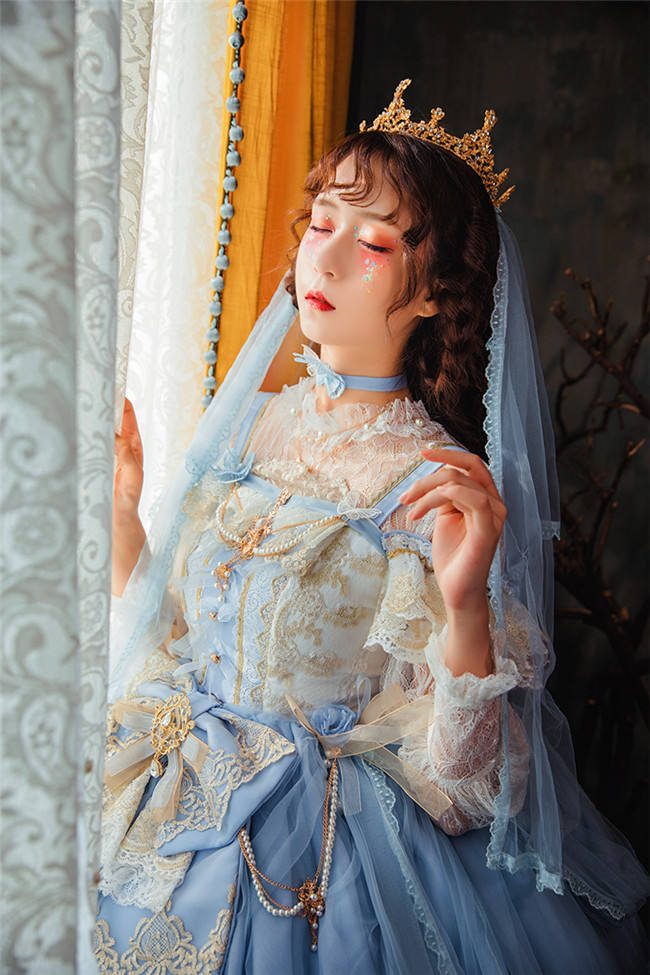 Flower Feast In Spring~ Elegant Lolita JSK Bridal Design -out