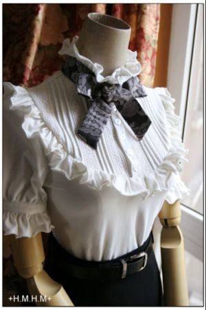 HMHM Spring Long Sleeves Lace Blouse