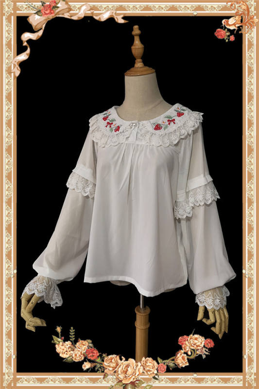 Strawberry Bouquet Sweet Lolita Blouse