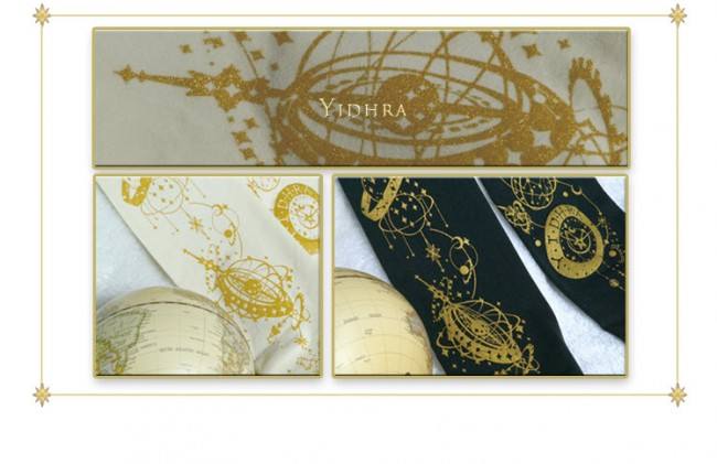 Yidhra -The Gate of Rolling Starry Star- Gold-stamping Lolita Tights