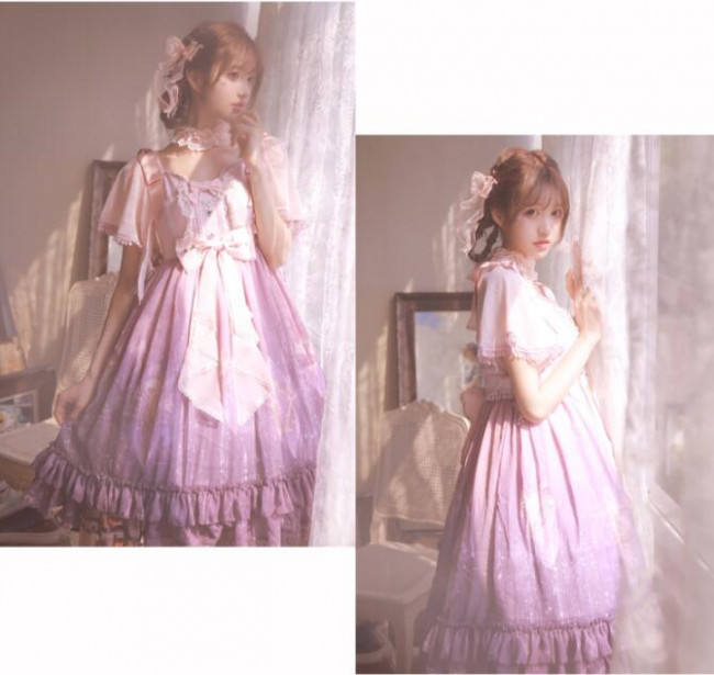 Grove Deer ~Stardust~ Lolita JSK + Capelet Set -Pre-order Closed