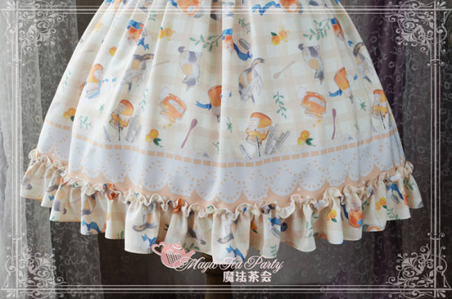 Magic Tea Party~ Cat&Marmalade~Sweet Lolita JSK Version I-Ready Made
