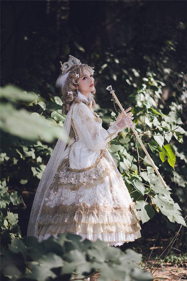 Dawn Nightmare~ Elegant Lolita OP Bridal Design -Ready Made