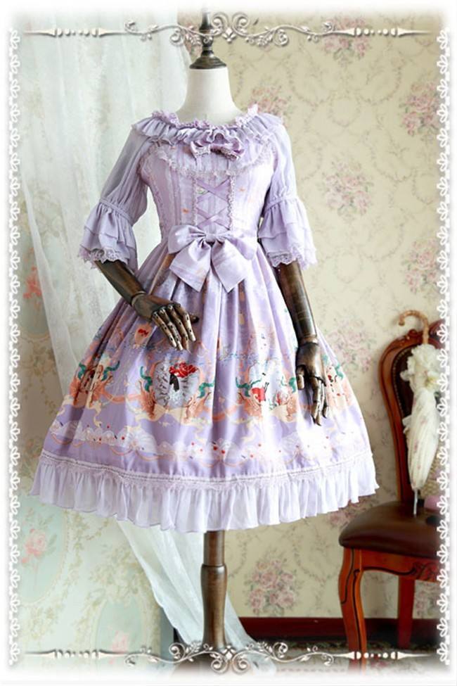 Infanta Hime Sleeves Chiffon Lolita Short Version Blouse