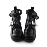 Unique Gothic Black Lolita Shoes O