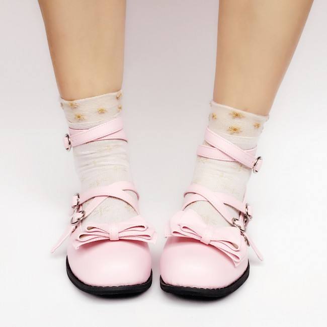Dark Coffee Lolita Heels Footwear