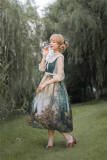Pine Trees Forest Morning Vintage Lolita Dress-Ready Made