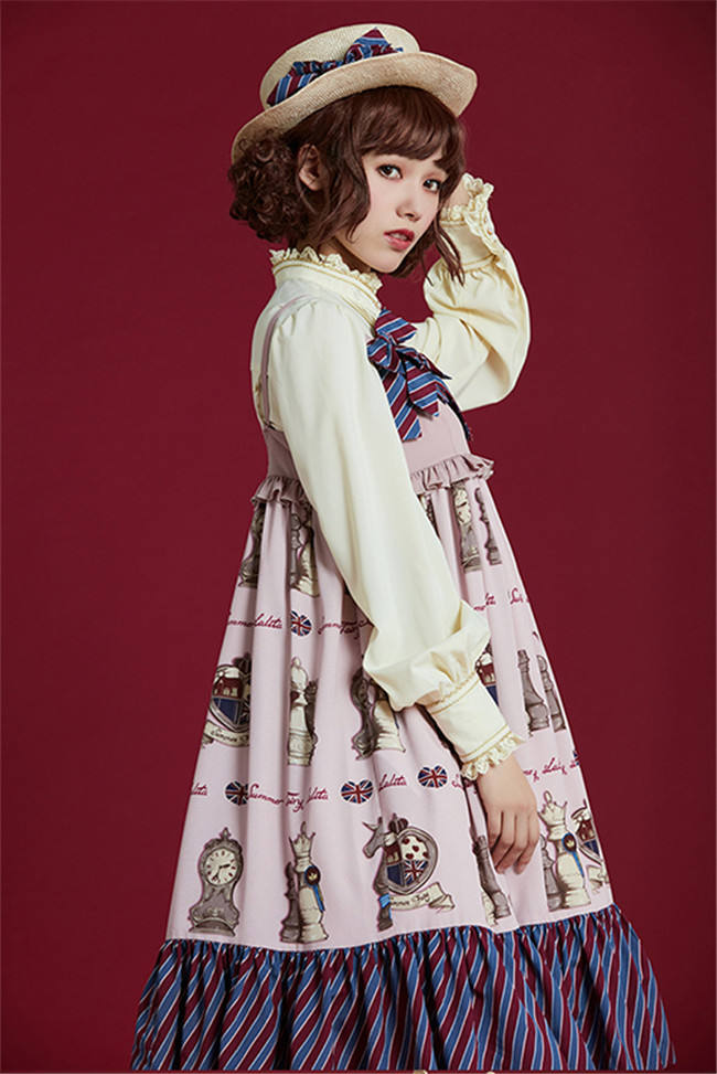 Checkers~ Sweet Printed JSK Dress -out