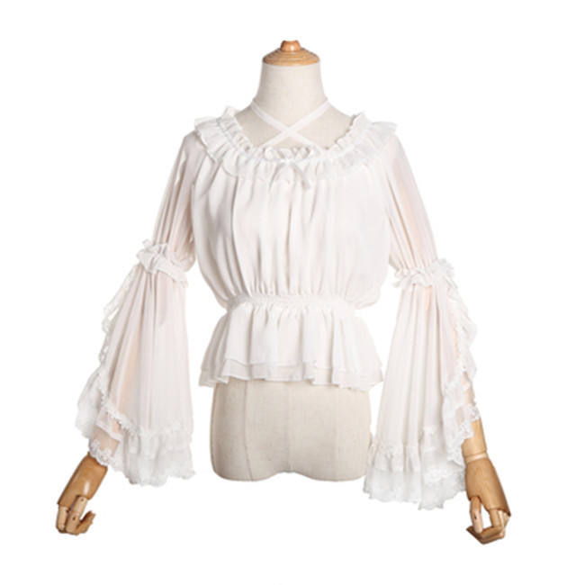 Rock Candy Chiffon Hime Sleeves Inner Lolita Blouse