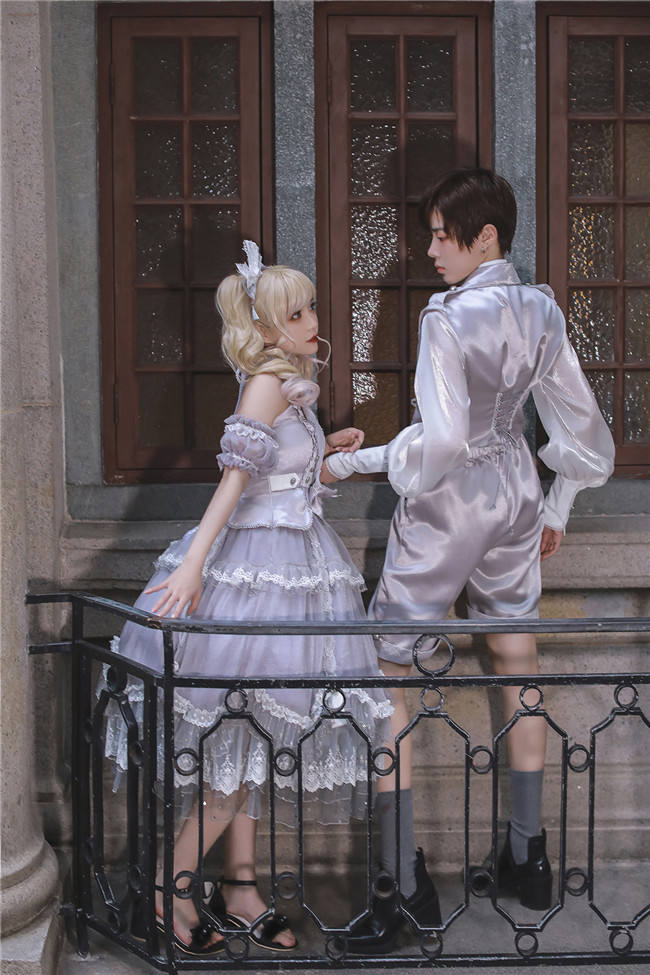 Passion Theme Dark Night and Silver Light Ouji Set/Dress -Ready Made