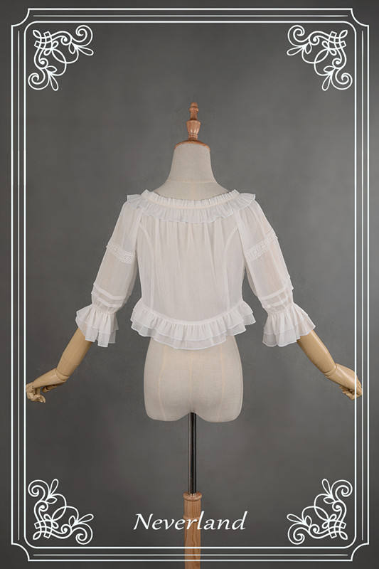 Neverland Lolita Chiffon Lolita Inner Short Blouse - For Summer