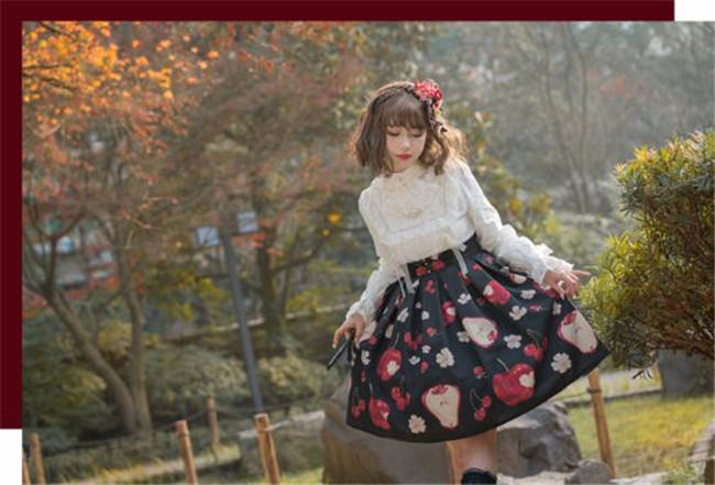 Grove Deer~ Chinese Pear Crabapple Series Lolita Dress -Pre-order Closed
