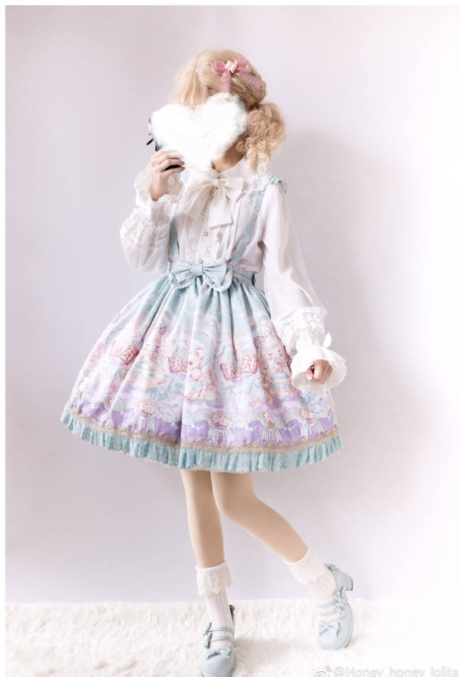 Doll and Bear Dance Series~Sweet Lolita Jumper/Skirt -Ready Made