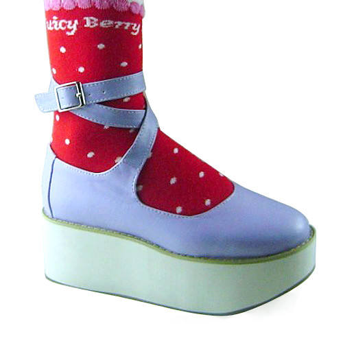 Purple Ankle Straps Lolita Shoes