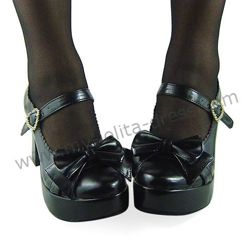 Bows Single Strap Lolita Shoes