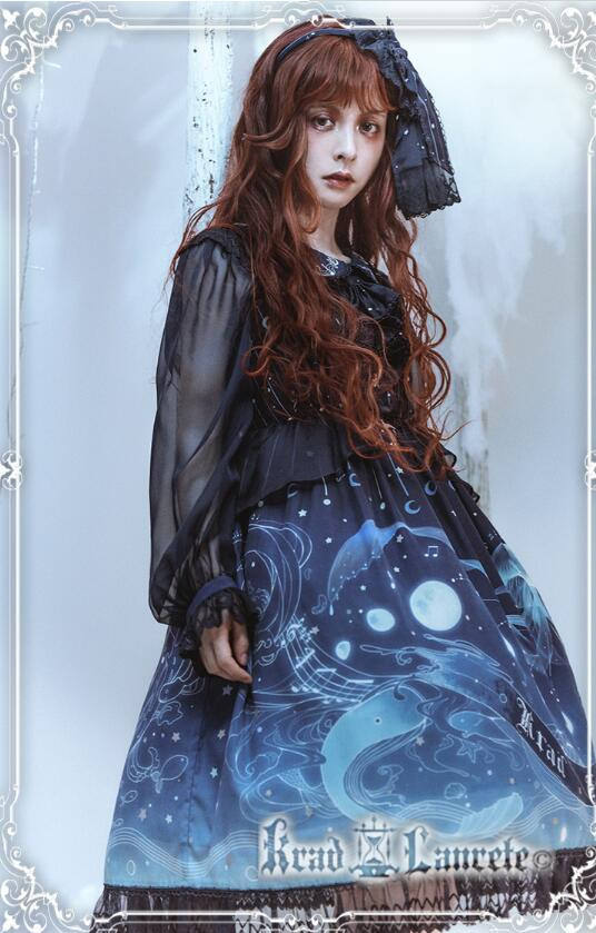 Lost in Sea Blue~ Lolita OP/JSK Short Version/Long Version -Pre-order Closed