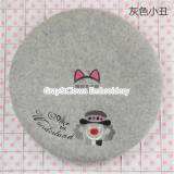 Swimmer Wool Sweet Embroidery Lolita Beret In Stock
