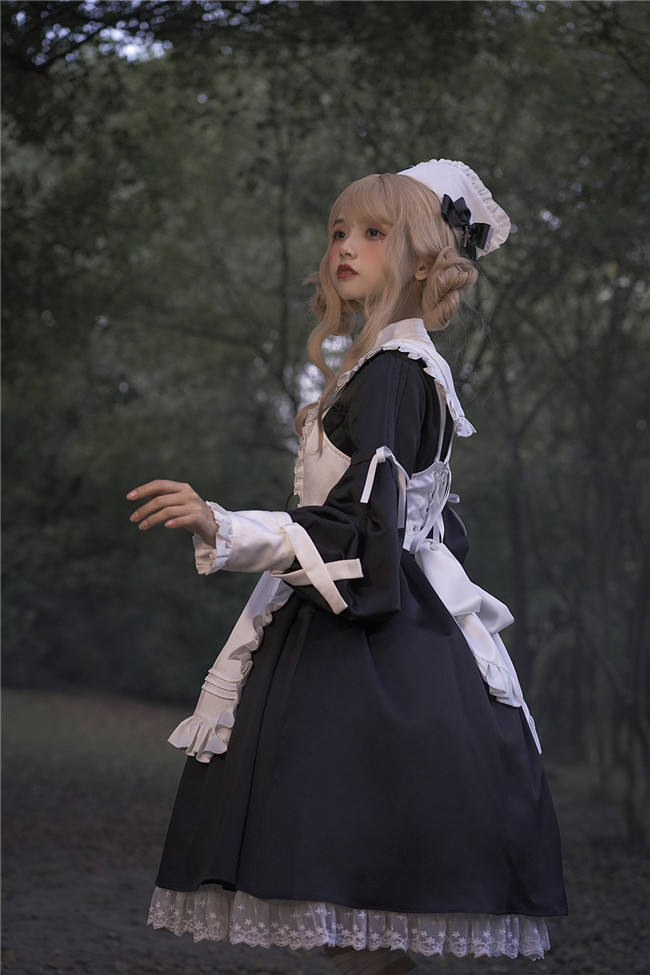 Luna Planetarium ~Lighting Angel~ Long Sleeves Lolita OP -Ready Made