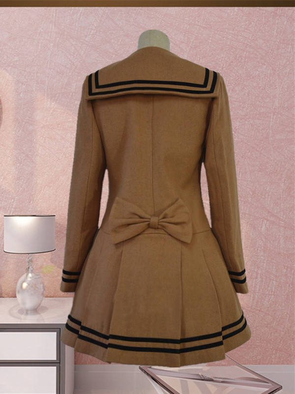Princess Faith College School Style Sailor Style Lolita Long Coat