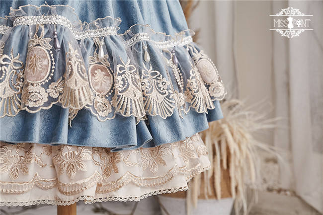 Miss Point ~ Elizabeth~ Elegant Lolita Fishbone Skirt Tea Party Version -Custom Tailor Available