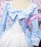 Sweet Skyblue White Lolita OP Dress