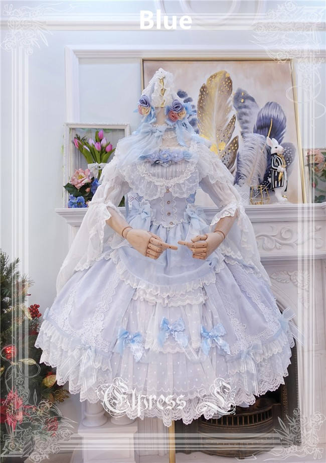 Elpress L ~Christmas D*Romance Ode~ Elegant Lolita JSK -Ready Made Purple M - In Stock