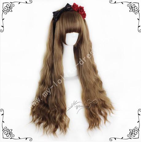 European Style Brown Curls Lolita Wig