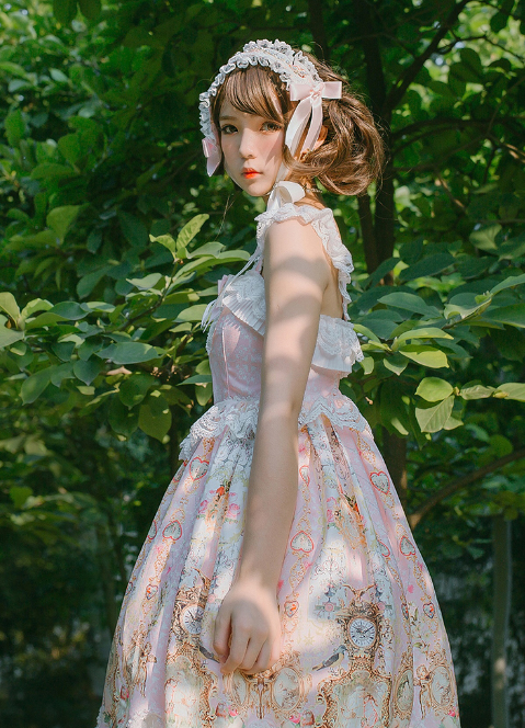 Doris Night Lolita ~Angel Clock Lolita Jumper -Special Price