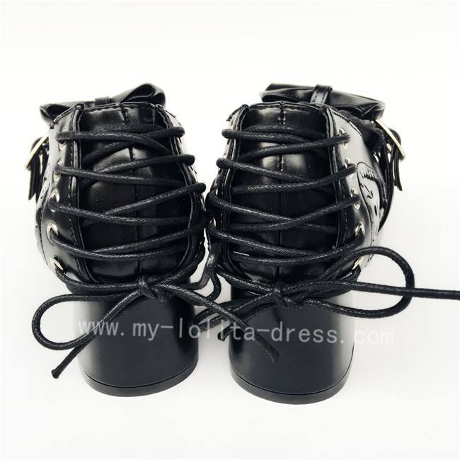 Sweet Coffee Velvet Lolita Heels Shoes