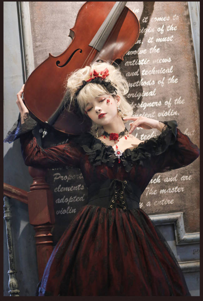 Sunset Maiden~ Gothic Classci Lolita OP Ready Made