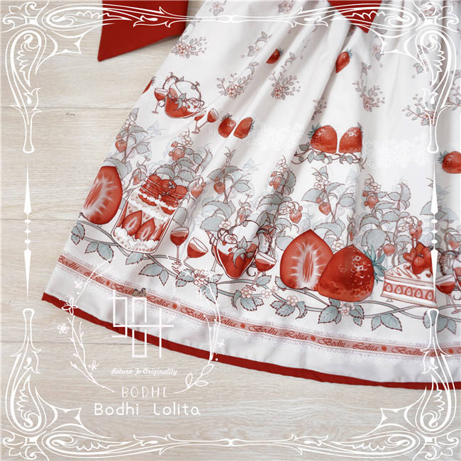 Strawberry Fruit Tea Lolita JSK -Pre-order Closed