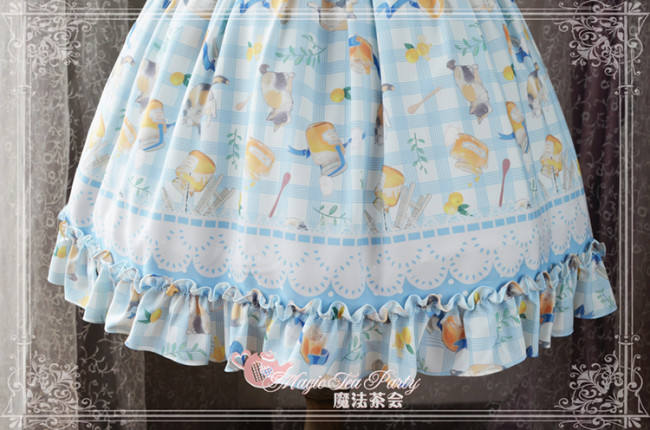 Magic Tea Party~ Cat&Marmalade~Sweet Lolita JSK Version I-Ready Made