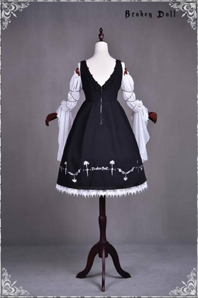 Black Lily~ Gothic Lolita JSK -Pre-order Closed